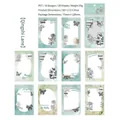 Blue PET stickers from Qingshi Lane series with flowers and butterfly patterns - Blue Stone Alley