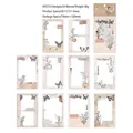 Vintage PET floral stickers featuring lily of the valley and butterflies for DIY journals - Mountain Stream