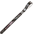 Cute heart and star washi tape with pink Love lettering and checkerboard patterns - Sweet Dream