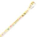 Kawaii washi tape with pink tulip and strawberry patterns for journal decoration - Glazed Flower