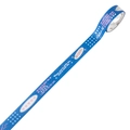 Deep blue washi tape with pink hearts and white romantic text for scrapbooking - Deep Blue Poem