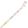 Cute washi tape with dessert and fruit patterns in pink and yellow for scrapbooking - Sweetheart Cake