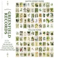 Retro botanical scrapbooking paper set with ferns and berries for DIY journal decor - Greenfield Records