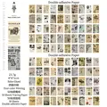 Retro newspaper style DIY scrapbook paper set featuring 100 sheets of vintage textures - Time Evening Post