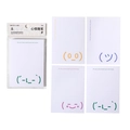 Blocco note Mo-Card emoticon con 80 fogli di adesivi colorati per espressioni - Saggio di Umore