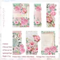 Set per scrapbooking vintage rosa canina con 20 pezzi di carta leggera floreale - Rosa Selvatica