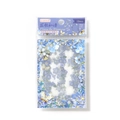 Adesivi in PET fiori blu con stampa a freddo per decorazione fai da te scrapbooking - Sussurri Floreali