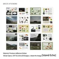 Island Echo Stickerheft mit 20 Natur-Motiven, hochwertig selbstklebend, 143x101.5mm - Inselecho