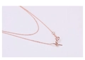 Macro view of adjustable rose gold stainless steel bracelet chain with clasp detail - Bracelet 18CM / Rose Gold