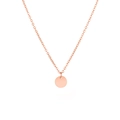 Minimalistische 6mm Damen-Halskette mit rundem Anhänger aus roségoldenem Edelstahl - 6mm / Roségold