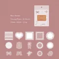 Lace Dream vellum sticker set featuring white 30-piece decorative aesthetic patterns - Lace Dream