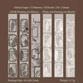 Vellum-Sticker-Set mit Farn-Motiven und Vintage-Botanik für Scrapbooking-Dekoration - Farnschatten