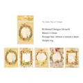 Twilight Galaxy vintage floral frame paper notepad cards, set of 80 decorative sheets - Twilight Galaxy