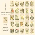 Adesivi vellum vintage Letter Elves 50 pezzi per decorazione scrapbooking fai da te - Elfi dell'Alfabeto