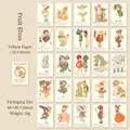 Set di 50 adesivi vintage in carta pergamena elfi della frutta per scrapbooking - Elfi della Frutta