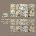 Retro Ocean Adventure scrapbooking material paper set with steampunk sea life motifs - Moana
