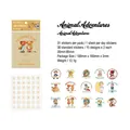 Set de 31 autocollants Vintage Animal Encounter pour la décoration de journaux et agendas - Aventure Animale