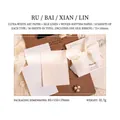 30 Blatt weißes Vintage-Strukturpapier für Scrapbooking mit eleganter Schleifendekoration - Weißer Wald