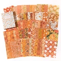 Kit carta da scrapbooking botanica vintage con 100 fogli con motivi floreali retrò - Paesaggio al Tramonto