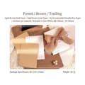 Vintage Scrapbooking-Papierset in Erdbraun mit Band für künstlerische Tagebücher - Forest Brown Trace