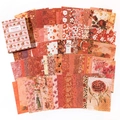 100 Blatt Flower Diary Vintage Bastelpapier mit warmen botanischen Blumenmustern - Blumentagebuch