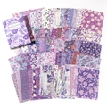 100 fogli di carta decorativa floreale viola vintage per scrapbooking e diari - Fiori Intrecciati di Sogno