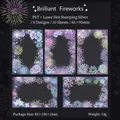 Adesivi PET Brilliant Fireworks con lamina laser argento per decorazione scrapbooking - Mattino di Fiori Notte di Luna