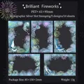 Adesivi PET Brilliant Fireworks con motivi di balene e meduse in argento laser - Sogno di Gioventù