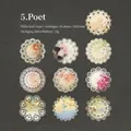 Vintage Blumen-Spitzenpapier für Scrapbooking mit 10 Hohl-Designs aus weißem Kraftpapier - Dichter