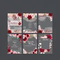 Floral watercolor vellum paper set, Rose Lovers edition for vintage scrapbooking decor - Rose Lover