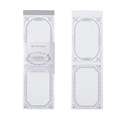 Notas adhesivas estilo vintage europeo con relieve para decoración de diarios - Huellas Europeas
