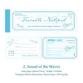 Blocco note minimalista azzurro melodia marina 30 fogli per scrapbooking e diari - Suono delle Onde (Blu)