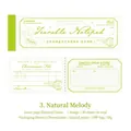 Bloc-notes vintage Nature Melody con 30 fogli di carta floreale lunga e strappabile - Melodia Naturale (Verde)