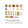 Journey Marks retro washi stickers met globes en kompassen voor journaling en decoratie - Reissporen