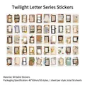 Vintage film style stickers for DIY journaling with flora and butterfly patterns - Time Film