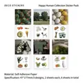 Minimalist INS style sticker pack featuring dessert, nature, and animal themes - A Bushel of Spring