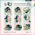 PET decorative stickers Lotus Pond Night with holographic rainbow crystal ink effect - Lotus Pond Night