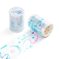 Shinmorn PET decorative tape with shimmering starlight and snowflake patterns - Shining Starlight