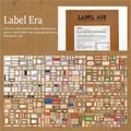 Vintage Label Era sticker set with 1000 pieces of retro washi adhesive labels - Label Age