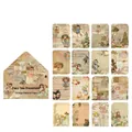 Set de pegatinas vintage Fairy Tale Dreamland con 15 tarjetas y sobre decorado - Sueño de Cuento de Hadas