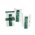 Set di foglietti vintage con motivi floreali verdi e timbri retrò per scrapbooking - Prologo della Foresta
