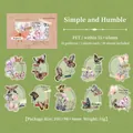 Wasserdichte PET-Aufkleber mit Schmetterlingen und Blumen für Scrapbooking und Basteln - Schlicht