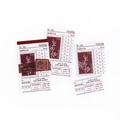 Blocco note retrò con camelia bordeaux e frammenti di carta vintage per decorazione - Segno della Brezza Serale