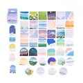 Coffret de stickers peinture à l'huile avec paysages et emballage violet - Peinture à l'Huile de Clair de Lune
