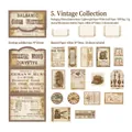 Vintage Scrapbooking-Papier-Set mit Kraftpapier-Umschlägen und Deko-Retro-Etiketten - Vintage Kollektion