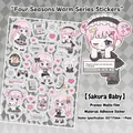 Anime Mädchen Sticker mit Spielkonsole und Controller für DIY Planer Dekorationen - Sakura Baby