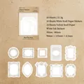 European vintage frame sticker set with kraft paper texture for junk journaling - European Impression