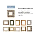 Rococo-Stil Vintage-Rahmen Stoffpapier-Aufkleber Set mit 10 klassischen Designs - Rokoko Standbild