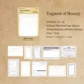 Retro scrapbooking sticker pack featuring vintage paper designs for planners and journals - Memory Fragments