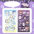 Adesivi per ragazze carine per diario, set di due fogli 17x9cm in stile blu e viola - Nel Nome dell'Amore